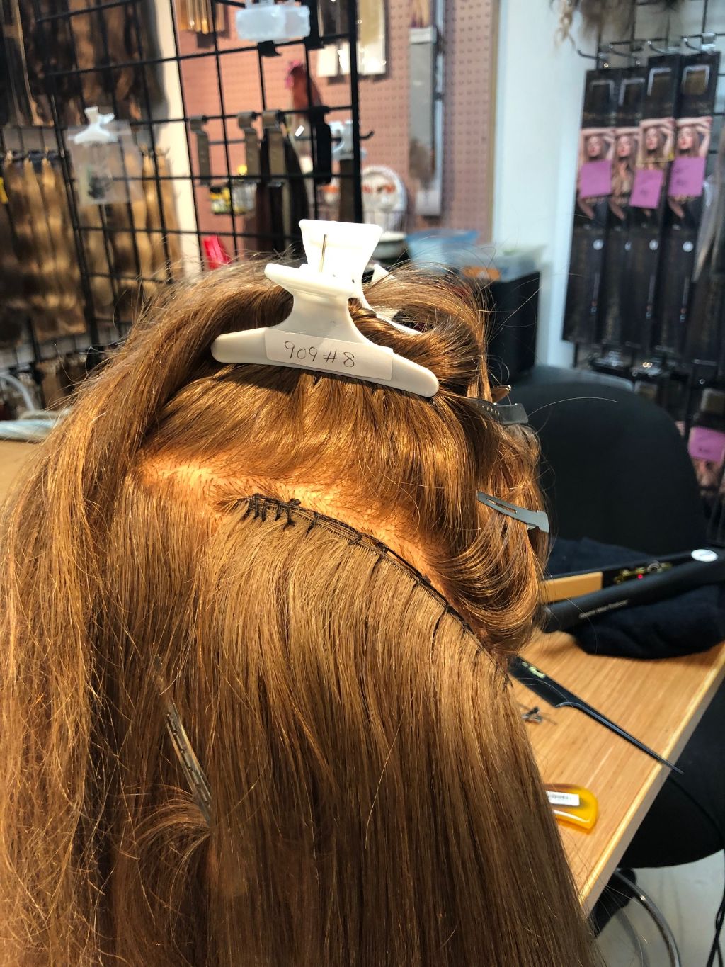 How to Apply ​Hand Tied Hair Extensions - Beaded Row application - Vision Hair  Extensions