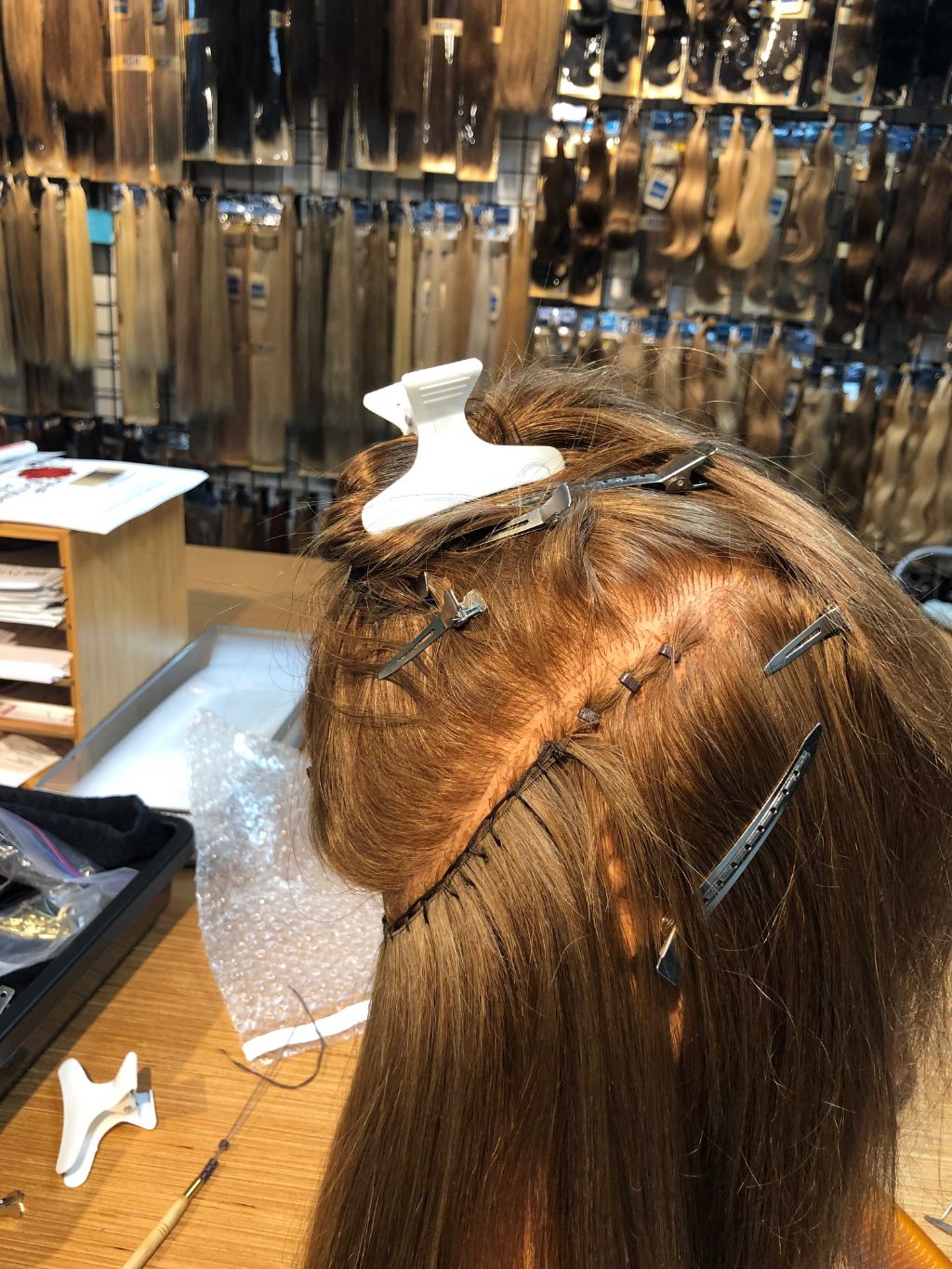 Beaded Row Techniques for Hand Tied Wefts - Siren Hair Extensions